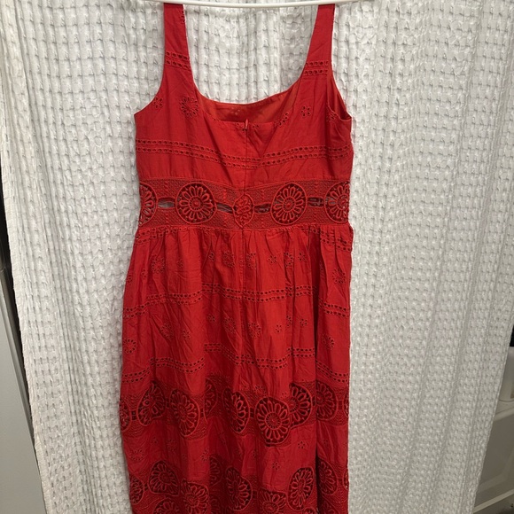 ASOS Red Embroidered Dress - Picture 2 of 5
